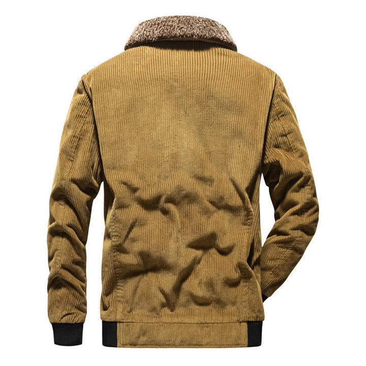 Herren Lässige Cordjacke mit warmem Teddyfutter Echo Archiv