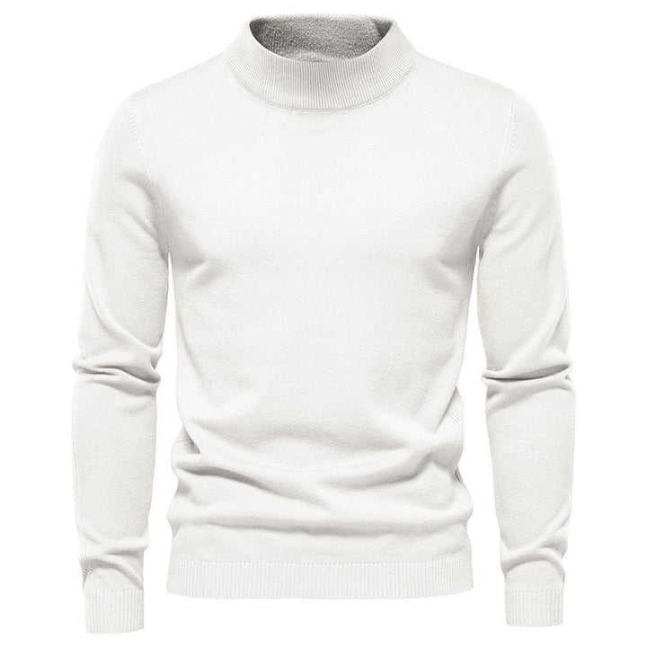 Herren stilvoller Rollkragenpullover aus weicher Merinowolle Echoarchiv