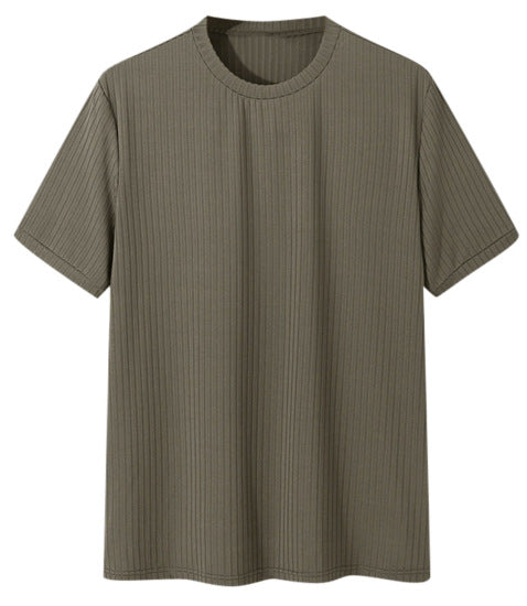 Unisex nan geripptes weit geschnittenes T-Shirt aus Baumwollmix Echo Archiv