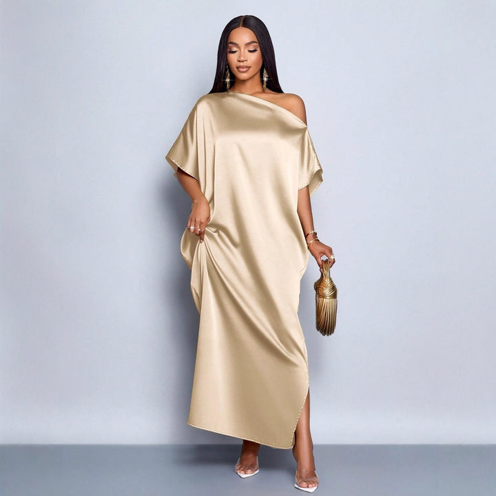 Damen Maxikleid mit asymmetrischem Schnitt und elegantem Fall Echo Archiv