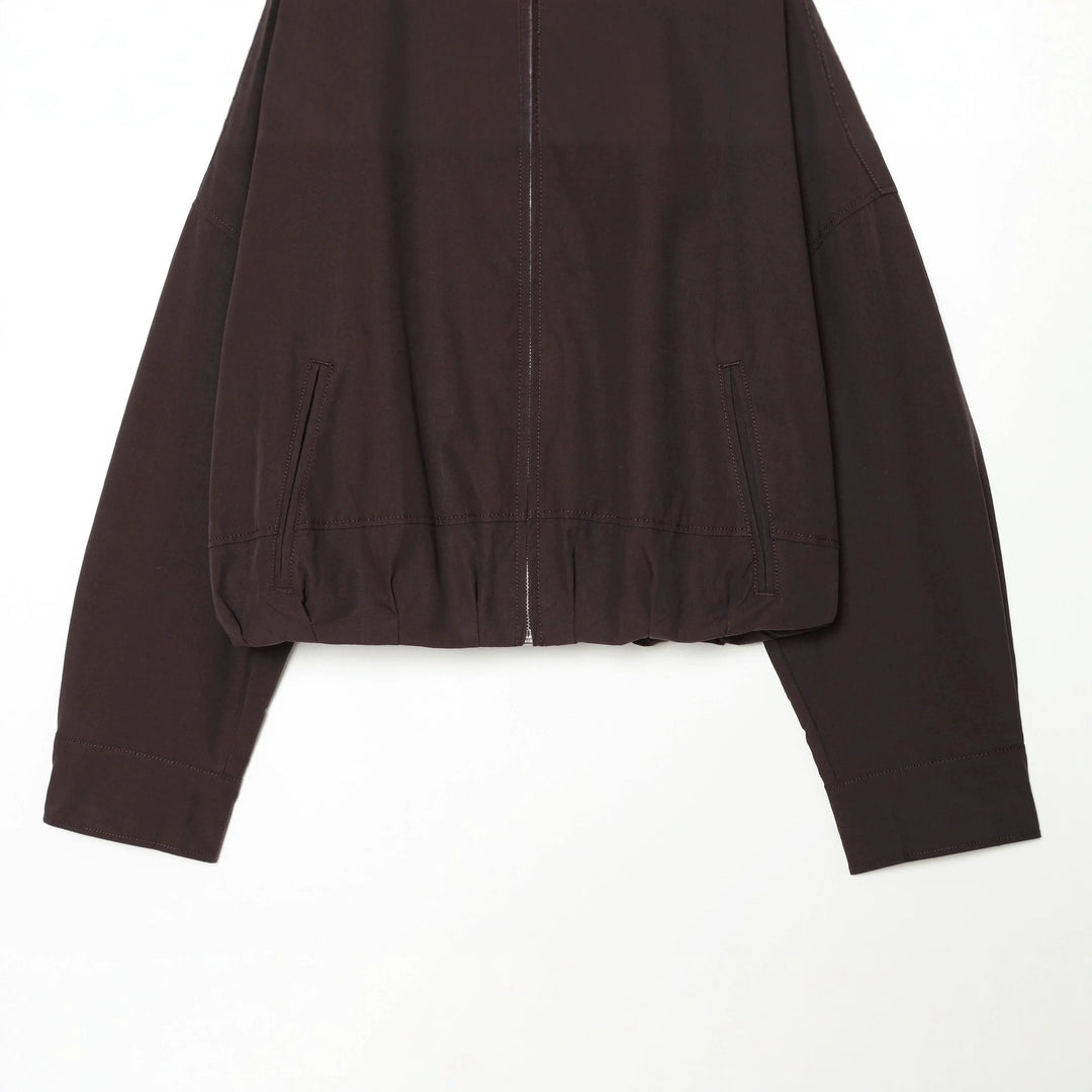 Damen utilitaristische Kurzjacke mit Reißverschluss und Hemdkragen Echo Archiv