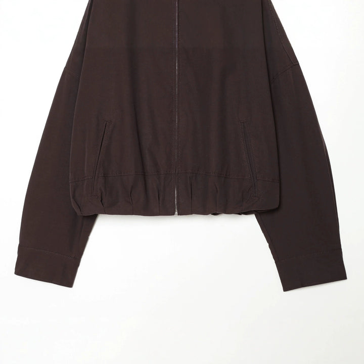 Damen utilitaristische Kurzjacke mit Reißverschluss und Hemdkragen Echo Archiv