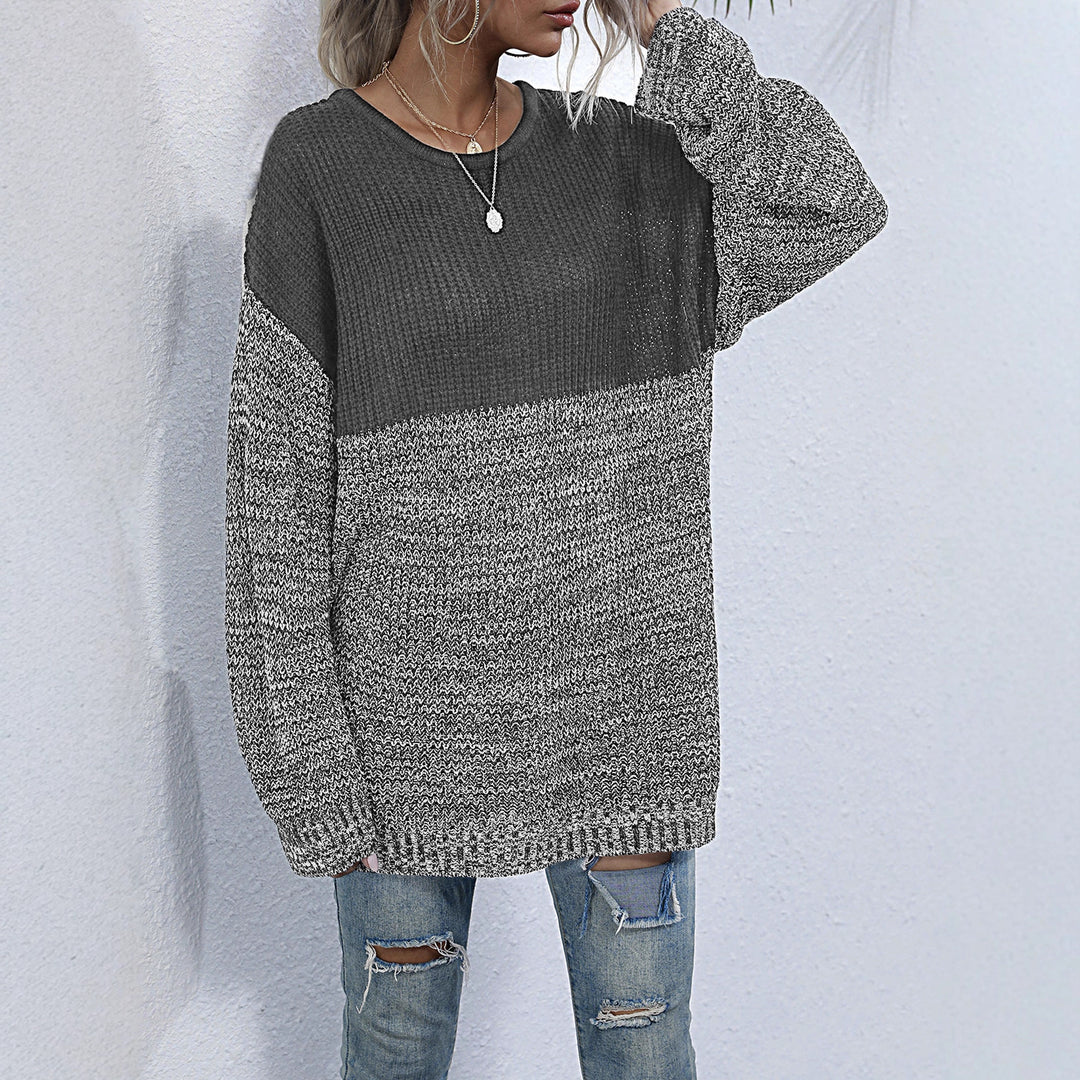 Damen Stilvoller Strickpullover mit luxuriösen Texturen Echo Archiv
