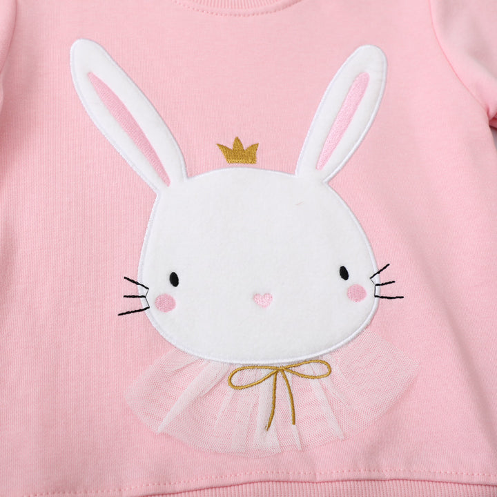 Mädchen Sweatshirt mit niedlichem Hasenmotiv Echo Archiv