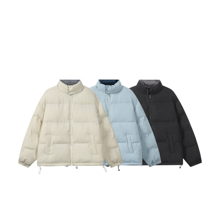 Damen Wattierte Boxy-Steppjacke mit hohem Stehkragen Echoarchiv