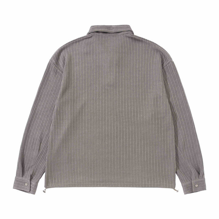 Herren Strukturiertes Poloshirt-Strickpullover mit Knopfleiste und Waffelstrick Echoarchiv
