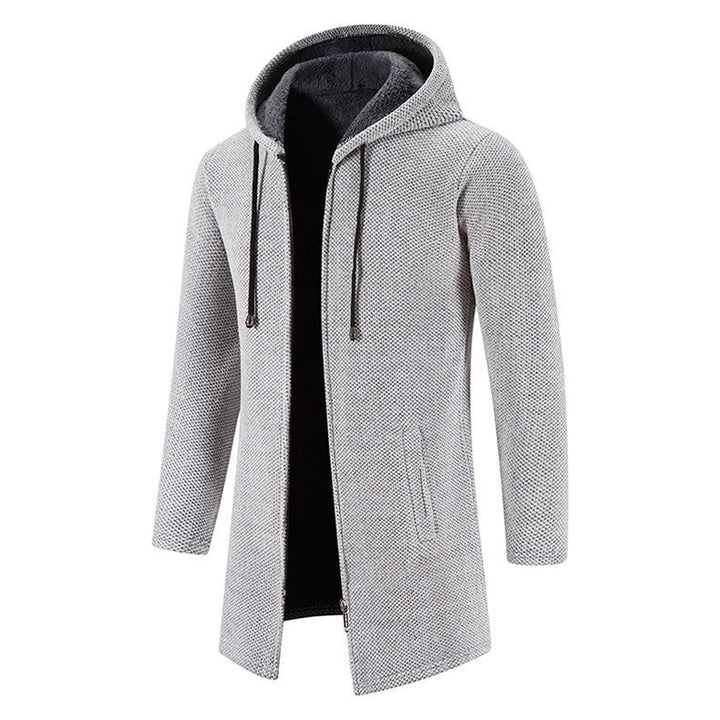 Herren modische Premium-Fleecejacke mit Kapuze und seitlichen Taschen Echoarchiv