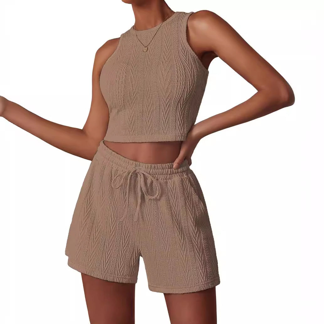 Damen stylisches Athletic-Set mit trendigem Rippenmuster Echo Archiv