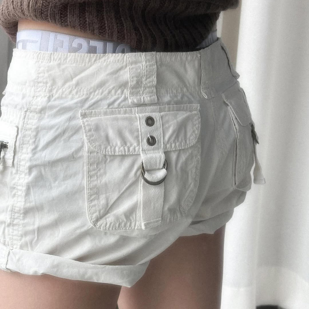 Damen leichte Shorts mit praktischen Reißverschlusstaschen Echo Archiv