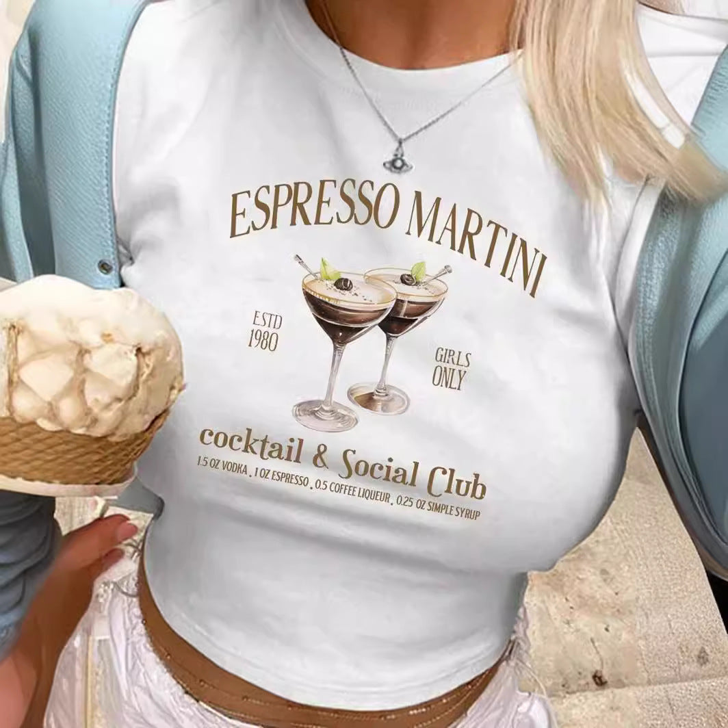 Damen Crop-T-Shirt mit kreativen Schleifen-Details Echo Archiv