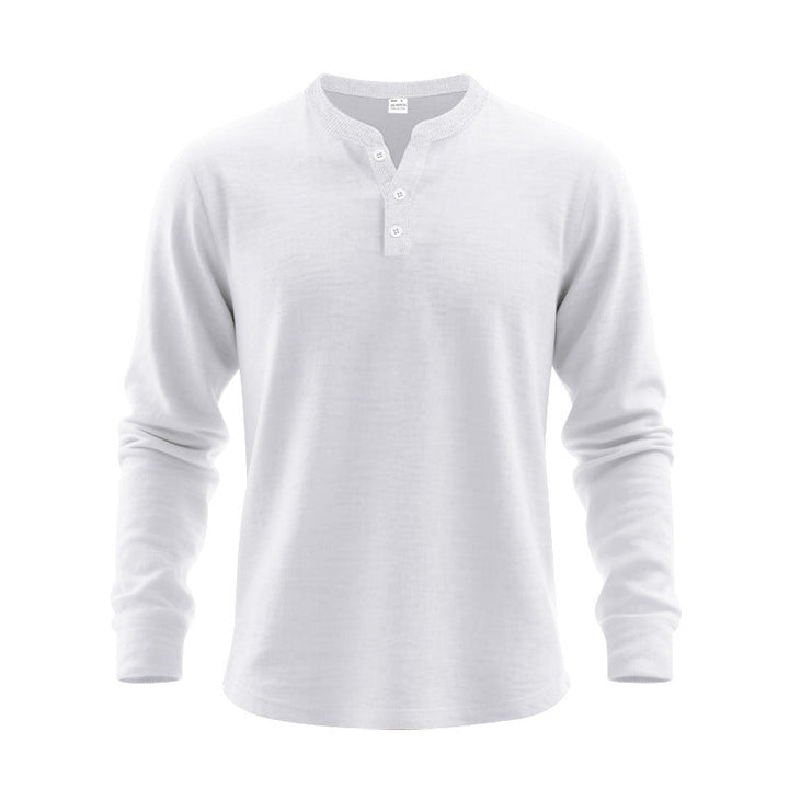 Herren Langarmshirt mit Knopfleiste Echoarchiv
