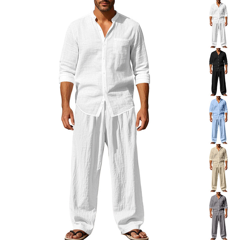 Herren lässiges Freizeit-Set mit weitem Schnitt und angenehmer Baumwollstruktur Echoarchiv
