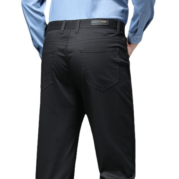 Herren Stretch-Chinohose mit geradem Schnitt und Bügelfalte Echo Archiv