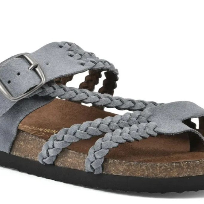 Damen Riemchen-Sandalen mit geflochtenem Design und verstellbarem Riemen Echoarchiv