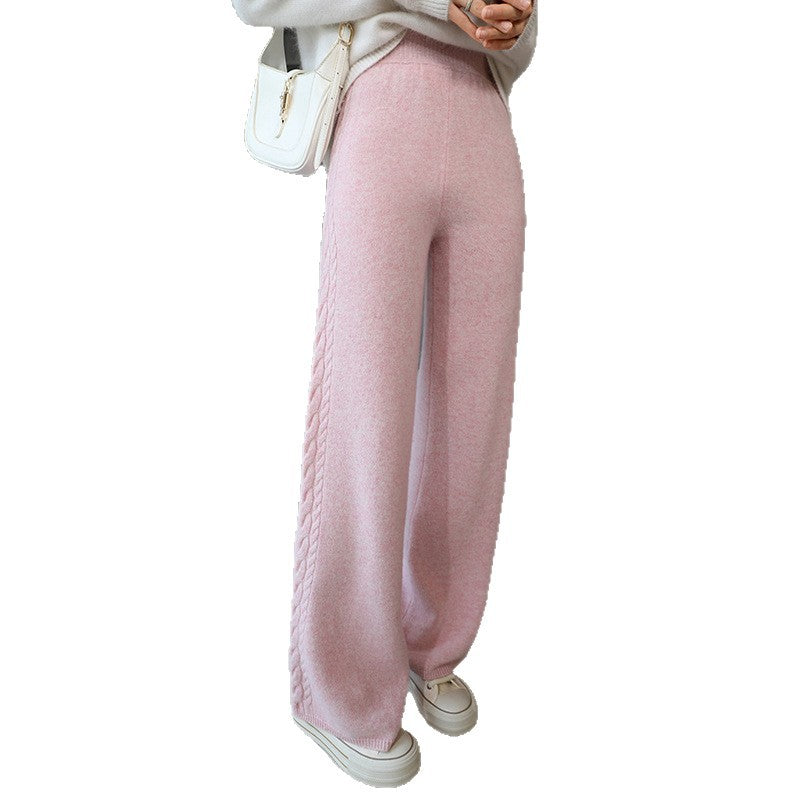 Damen Elegante Strickhose mit Zopfmuster Echo Archiv