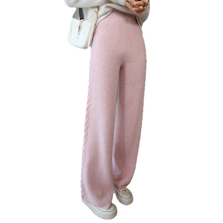 Damen Elegante Strickhose mit Zopfmuster Echo Archiv