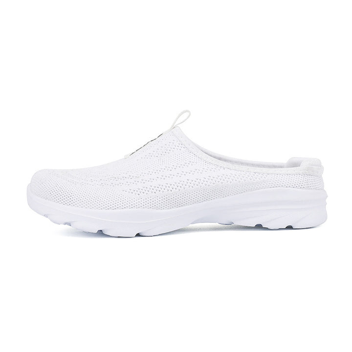 Damen nan gestrickter Mule-Sneaker mit offenem Fersenkragen, elastischem Einstieg und gepolsterter Laufsohle Echo Archiv
