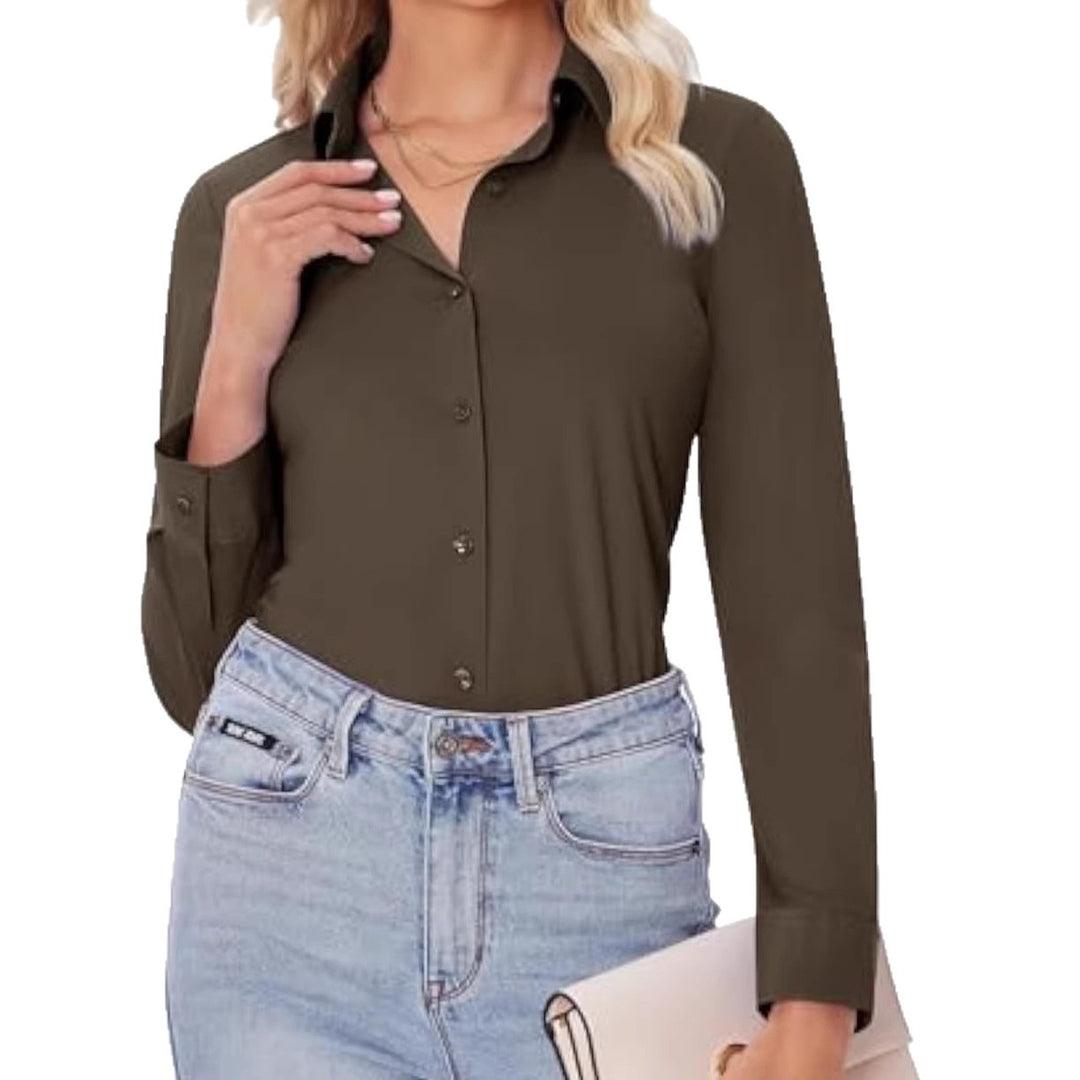 Damen Elegantes Langarmhemd Echo Archiv