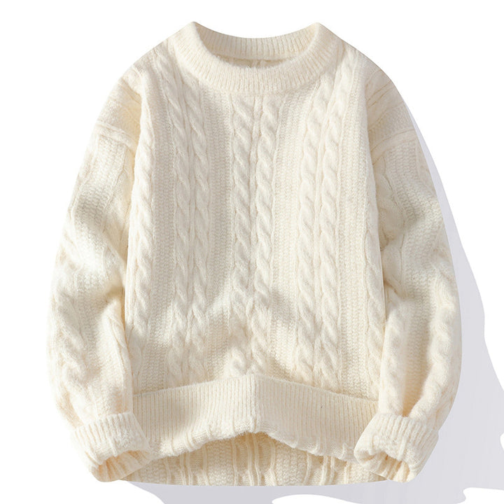 Damen Grobstrick Pullover mit Zopfmuster Echoarchiv 1787964764