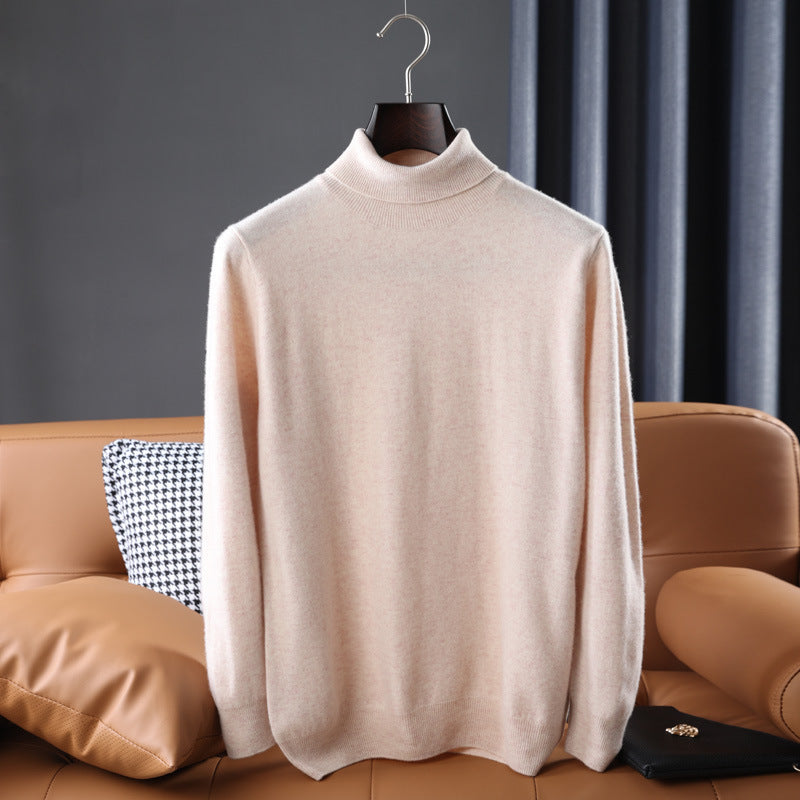 Herren Feiner Rollkragenpullover in schlanker Minimal‑Silhouette aus Woll‑Kaschmir‑Mix Echoarchiv