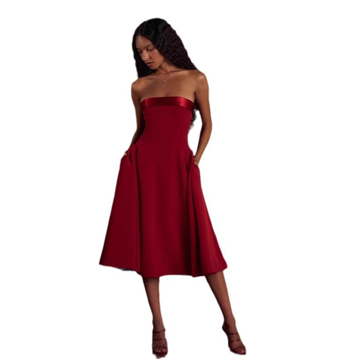 Damen Elegantes Midi-Ballkleid mit schwingendem Rock Echo Archiv