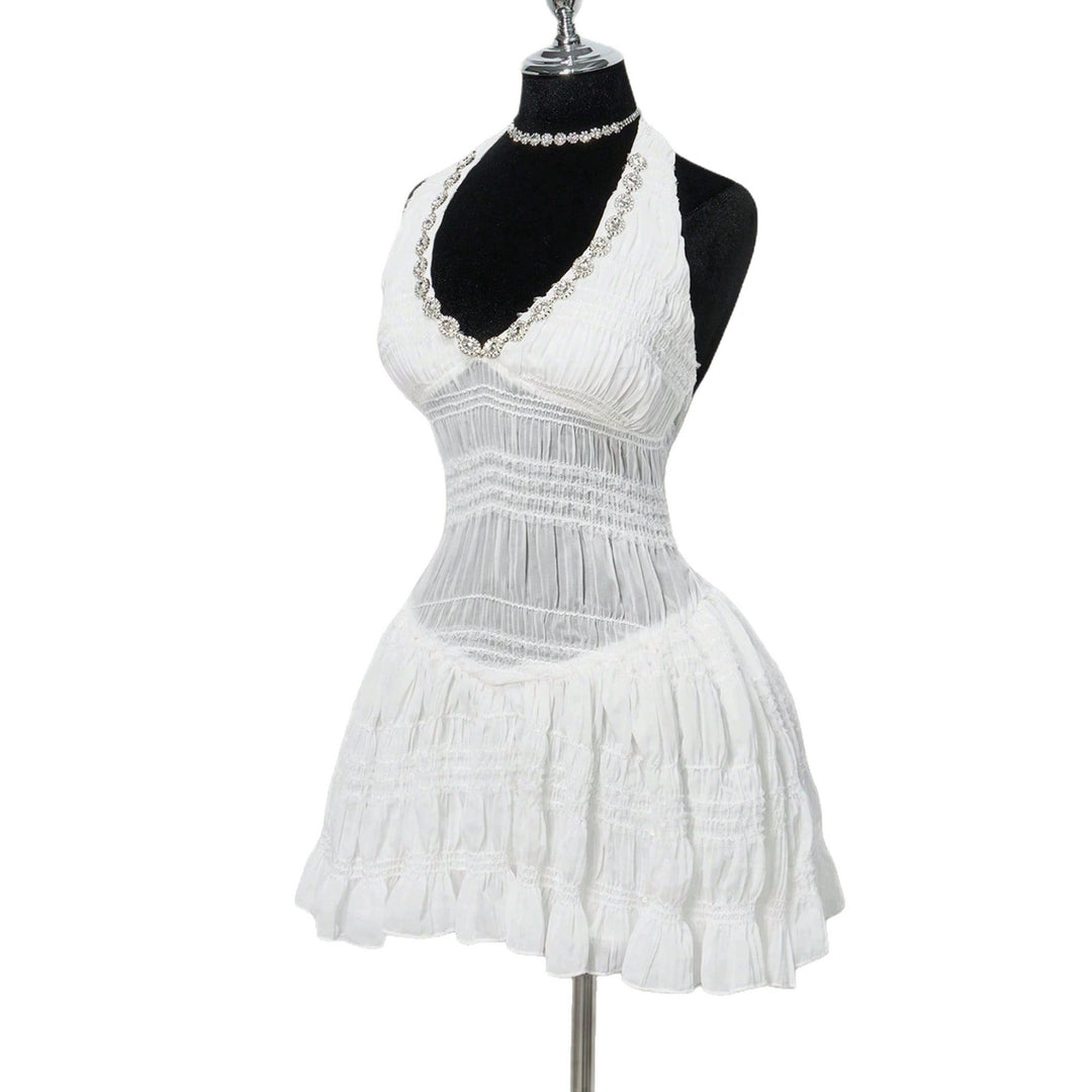 Damen Sommerliches Kleid im romantischen Vintage-Stil mit raffinierten Falten Echo Archiv