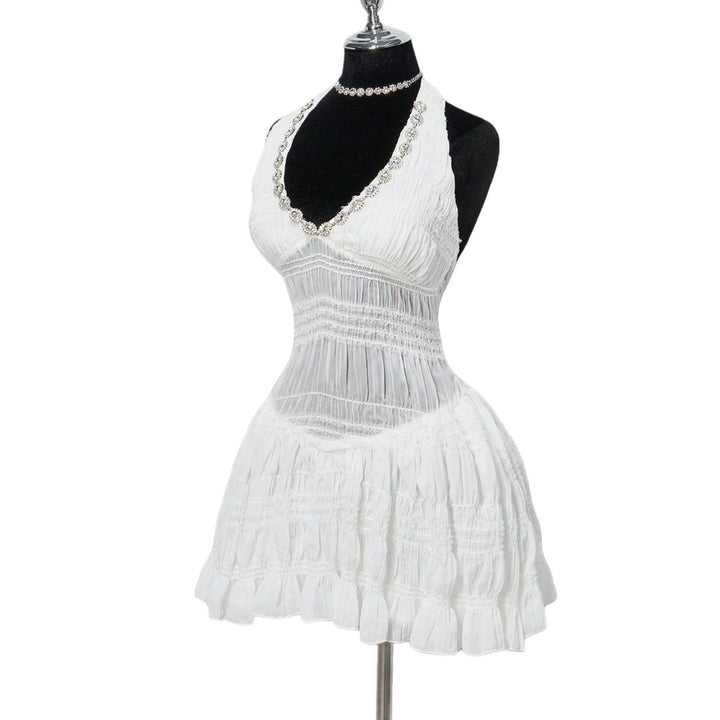 Damen Sommerliches Kleid im romantischen Vintage-Stil mit raffinierten Falten Echo Archiv