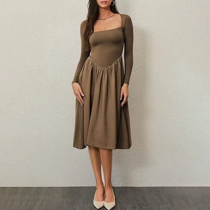 Damen Elegantes Langarm-Sommerkleid Echo Archiv