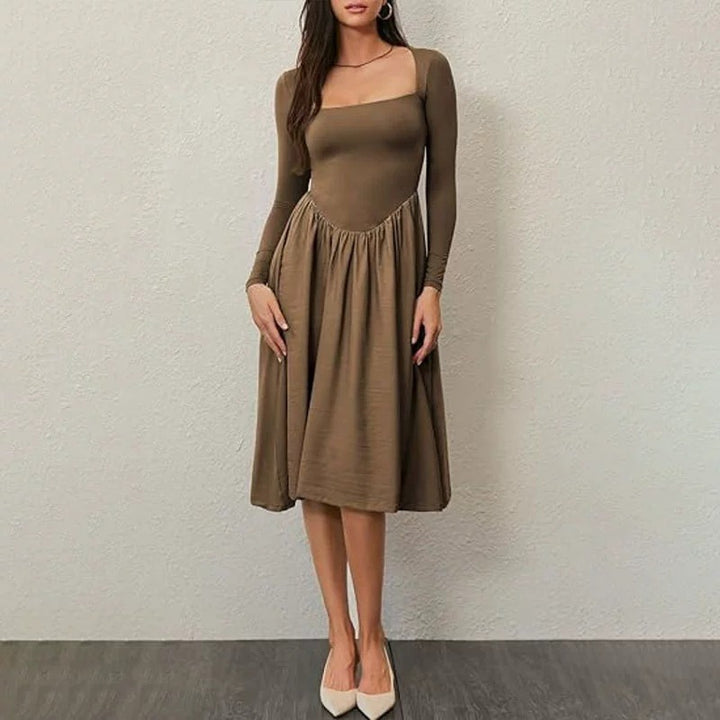 Damen Elegantes Langarm-Sommerkleid Echo Archiv
