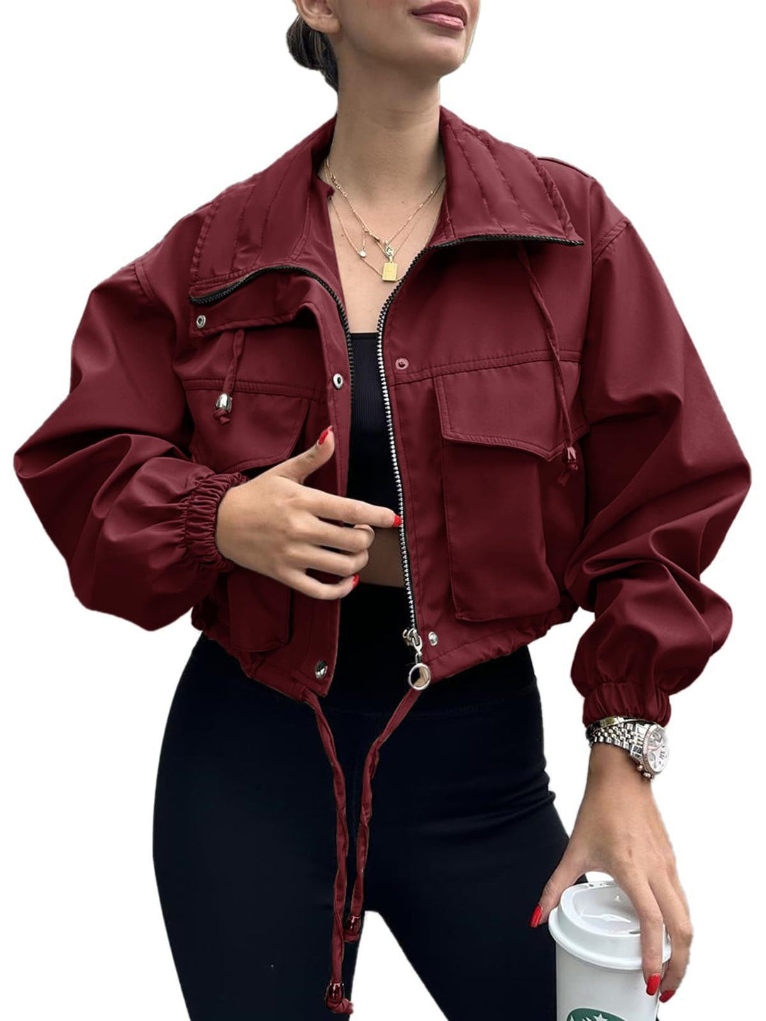 Damen Modische und sportliche Kurzjacke – Célinea