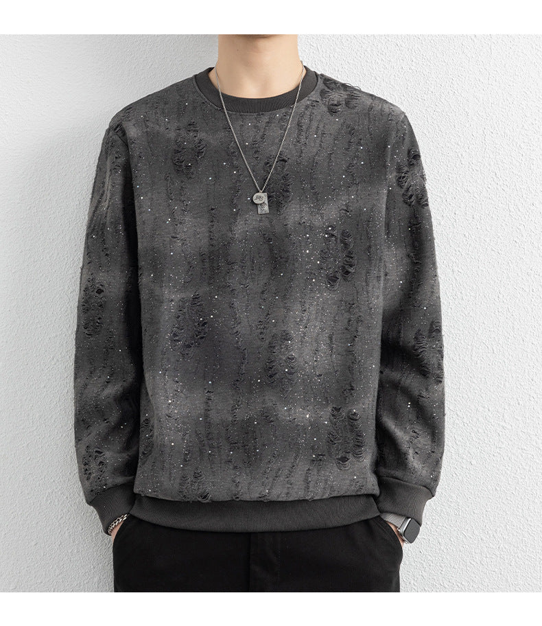 Herren Urbaner Sweatshirt mit funkelndem Design Echoarchiv