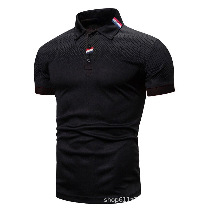Herren Poloshirt mit modernem grafischen Design und sportlicher Passform Echoarchiv