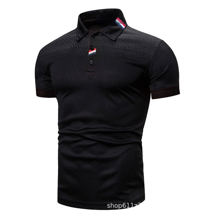 Herren Poloshirt mit modernem grafischen Design und sportlicher Passform Echoarchiv