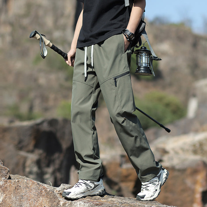 Herren Technische Trekkinghose mit Reißverschlusstaschen und Kordelbund Echo Archiv
