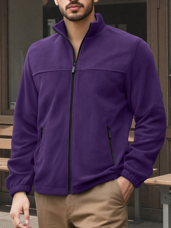 Herren Fleecejacke mit hohem Kragen Echoarchiv