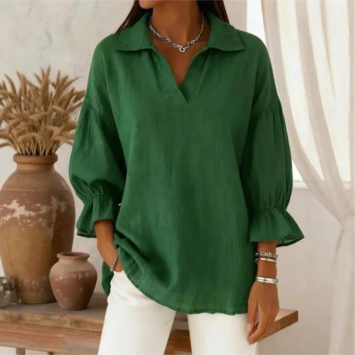 Damen Lässige und elegante Bluse mit weiten Ärmeln Echo Archiv