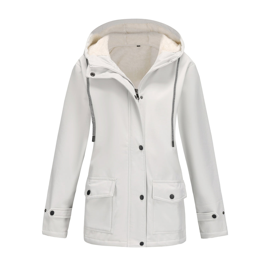 Damen Modische Outdoor-Jacke mit Fleece-Futter – Célinea