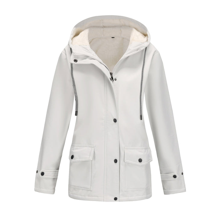 Damen Modische Outdoor-Jacke mit Fleece-Futter – Célinea