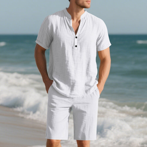 Herren lässiges Sommer-Outfit aus leichtem und atmungsaktivem Stoff Echoarchiv