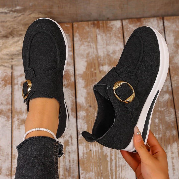 Damen Sneaker mit modischem Schnallenverschluss und bequemer Sohle Echo Archiv