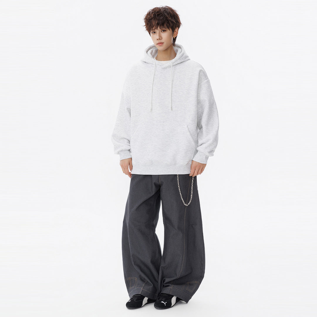 Unisex Oversize Kapuzenpullover mit Kängurutasche und weichem Fleece-Innenfutter Echo Archiv