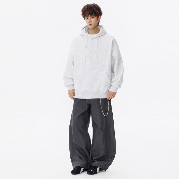 Unisex Oversize Kapuzenpullover mit Kängurutasche und weichem Fleece-Innenfutter Echo Archiv