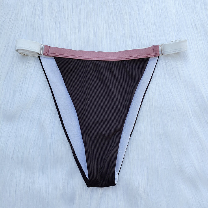 Damen Sport-Bikini-Set mit Reißverschluss und farblich abgesetzten Details Echo Archiv