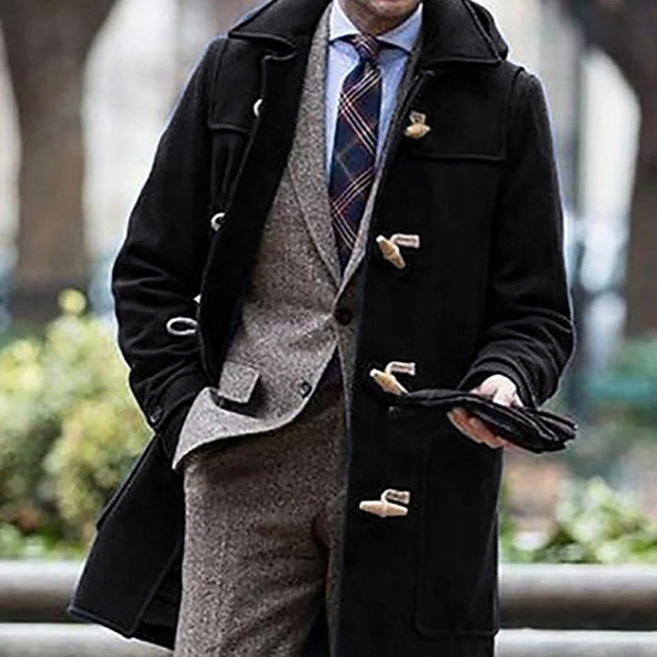 Herren eleganter Dufflecoat aus hochwertiger Wolle Echoarchiv