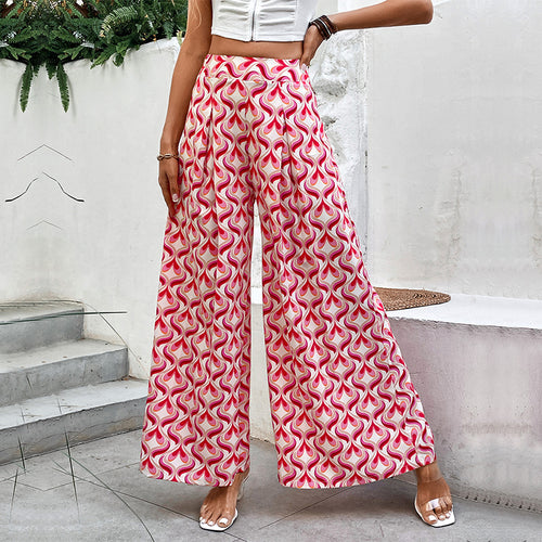 Damen Weite Hosen mit buntem Muster Echo Archiv