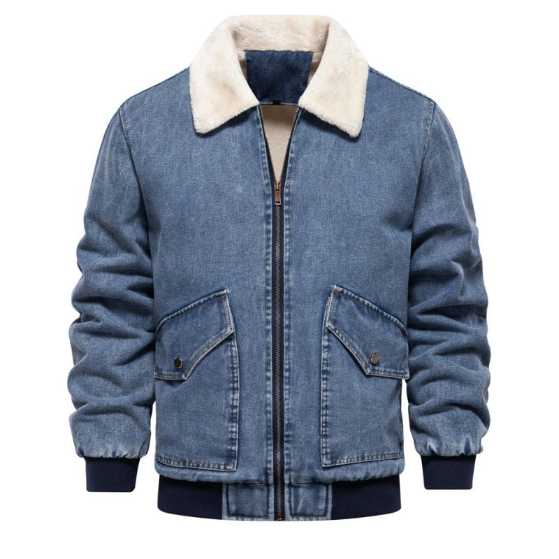 Herren Jeansjacke mit Fleecefutter und praktischen Taschen Echoarchiv