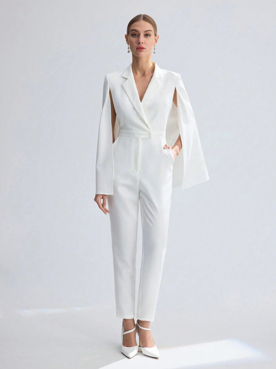 Damen Eleganter Jumpsuit mit Cape-Detail Echo Archiv