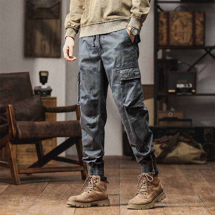 Herren Cargojogger mit Tarn-Canvas, Komfort-Tunnelzug und großen Klappfächern Echo Archiv