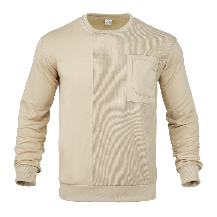 Herren modischer Sweatshirt mit strukturiertem Design und praktischen Taschen Echoarchiv