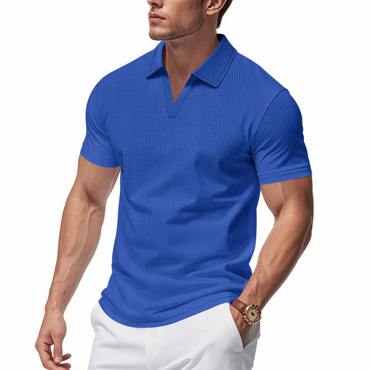 Herren Poloshirt mit stilvollem Strukturmuster Echoarchiv